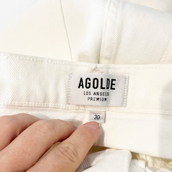 AGOLDE Sophie Crop High Rise Skinny Slim Jeans White 30 / 10 - Picture 3 of 11